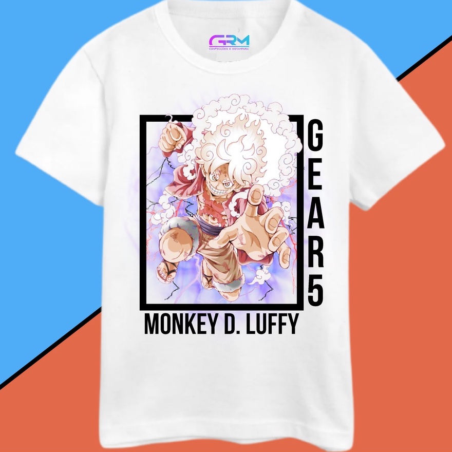 Camiseta One Piece Luffy Gear 5 Nika Unissex Anime - Kamisetas Otaku -  Camiseta Feminina - Magazine Luiza
