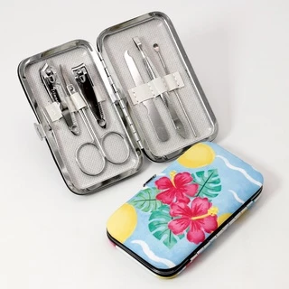 Kit Manicure Viagem Emergência Alicate Unha Pinça kit com 6 Unidades com estojo vários modelos