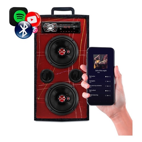 Vonyx AM5A - 5-Kanaals Mixer met versterker BT/SD/USB/MP3/DSP