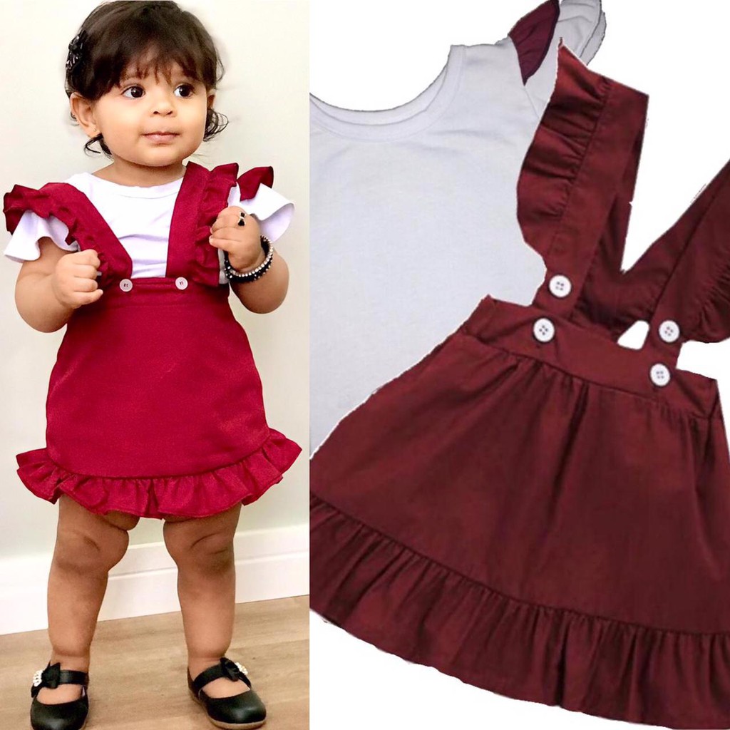 Conjunto cheap jardineira infantil