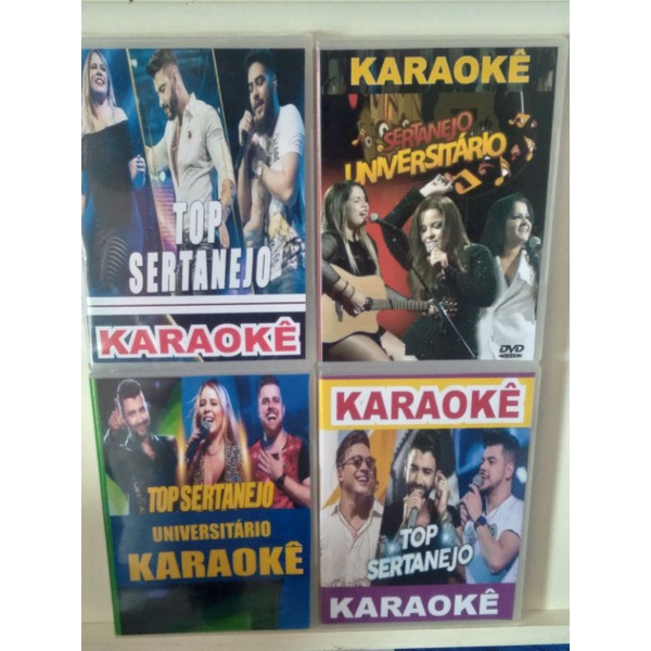 Sertanejo Universitários, 2020, Rock, Forró 8 Dvds Karaoke