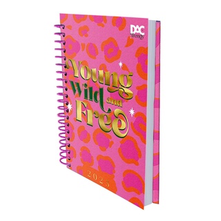 Agenda Escolar 2023 Diária DAC Trendy Wild Espiral 13,4x19 cm - Onça
