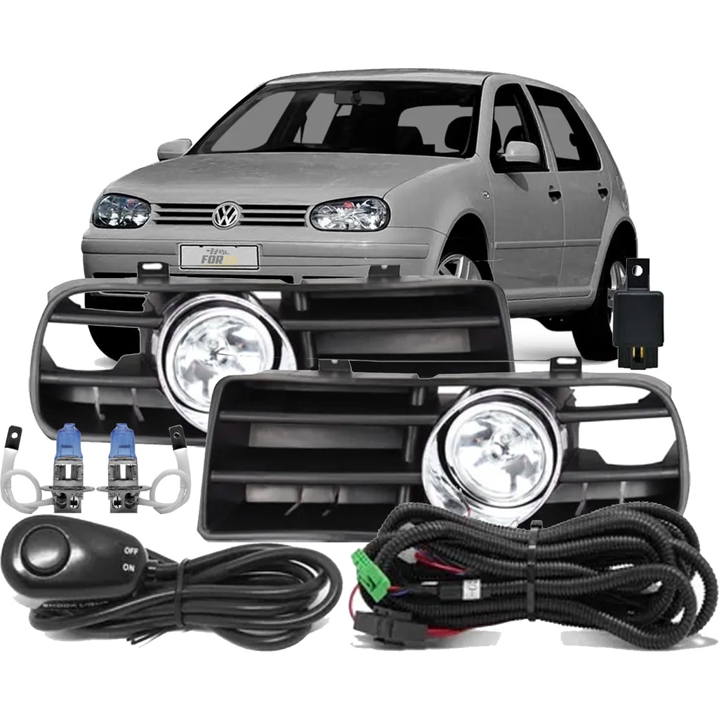 Farol Milha Golf 99 2000 2001 2002 2003 2004 2005 2006 Completo com ...