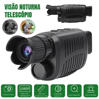 1080P HD Infravermelho Visão Noturna Monocular Digital 5X Zoom Viagem Acampamento Telescópio De Caça Ao Ar Livre Câmera De Uso Duplo Noturno
