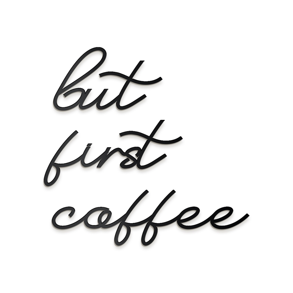 But First Coffee - Lettering em mdf 3mm | Shopee Brasil
