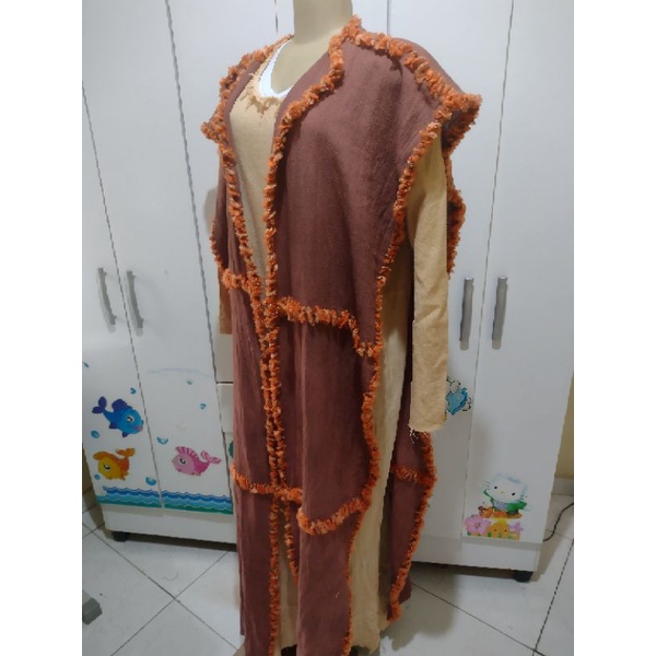 Vestes de pano de saco Jesus.