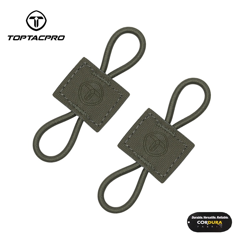TOPTACPRO Suporte Elástico Tático 2PCS Retentor De Encadernação Para Tubo De Antena Stick Correia De Fixação Multifuncional 8901