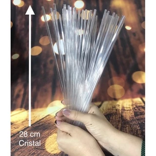 100~500 palito para pirulito tubo pet cristal