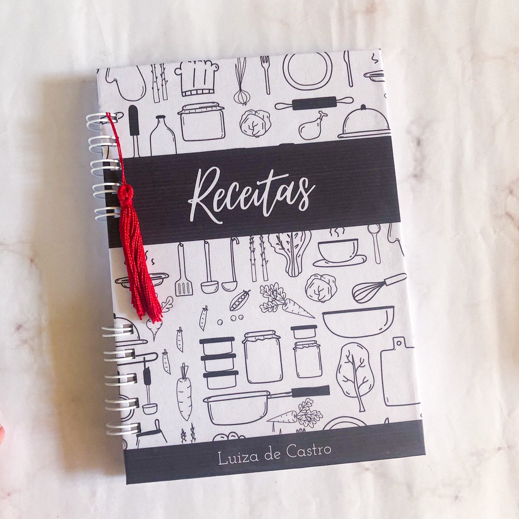 Caderno de Receitas Personalizado | Shopee Brasil