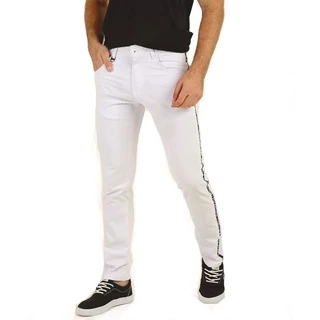 Calça Masculina Sarja Skinny Calca Jeans Masculino Rock & Soda - Branca