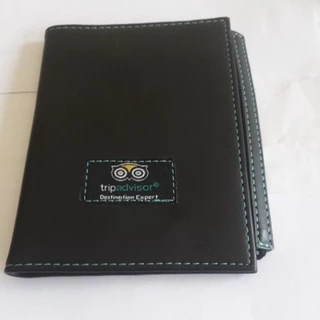 porta documentos cartões e passaporte couro