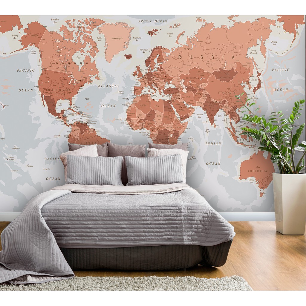 Mapa do Brasil adesivo decorativo para aplicação - Mapas do Mundo