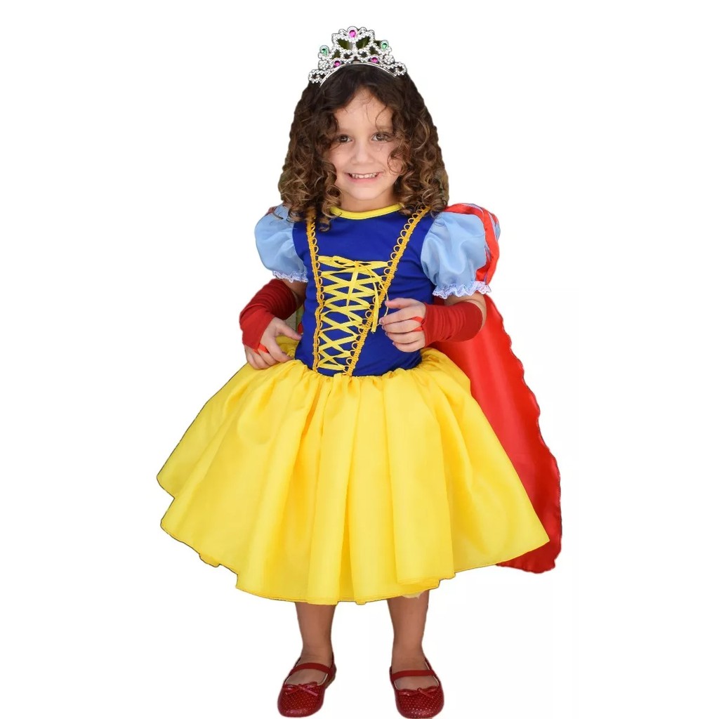 Roupa da princesa store branca de neve