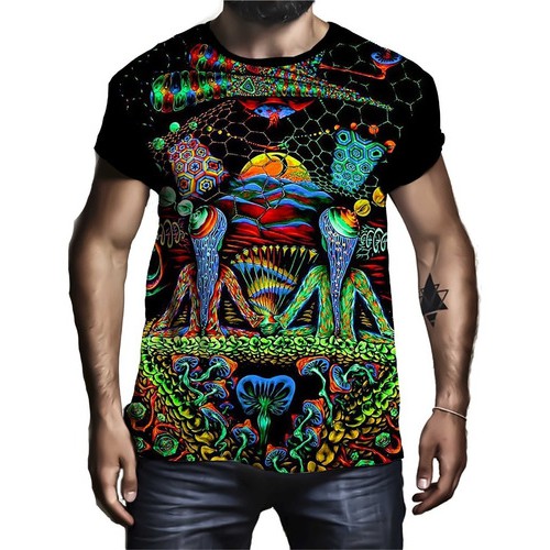 Camiseta Camisa Personalizada Psicodelica Arte Colorida Shopee Brasil