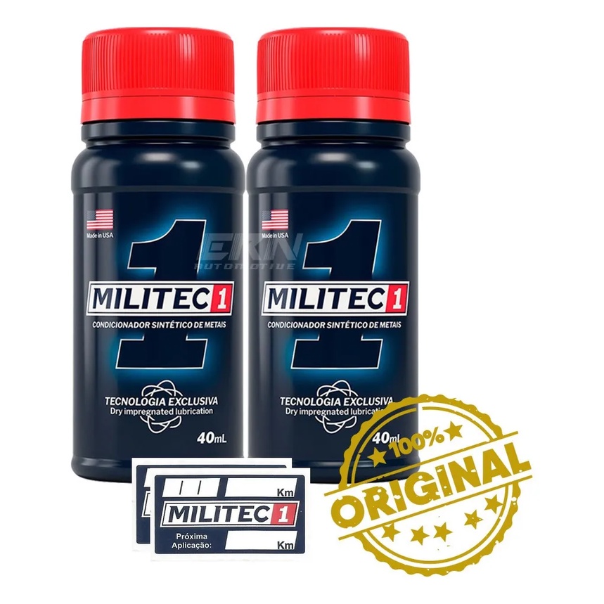 Kit 2x Militec-1 40ml Condicionador De Metais Moto Original | Shopee Brasil