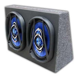 2 Alto Falante 6x9 Na Caixa De Carpete 69 Hurricane 180w Rms