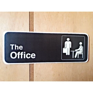 Placa Decorativa em Madeira Mdf The Oficce.