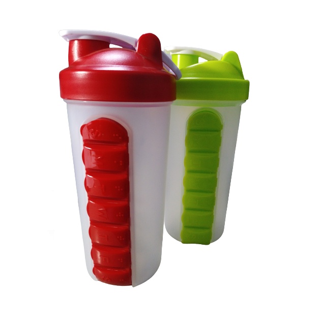Garrafa Squeeze Shakeira Shake Ultra Resistente Com Porta Comprimidos ...