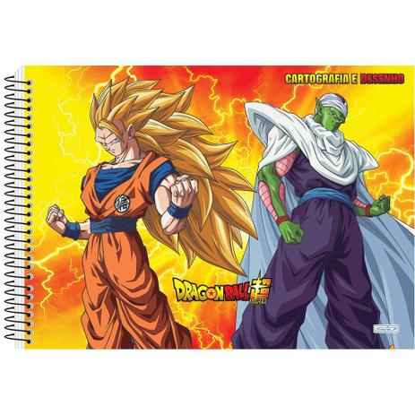 Caderno de Desenho CD 60fls Azul Dragon Ball São Domingos - Welban