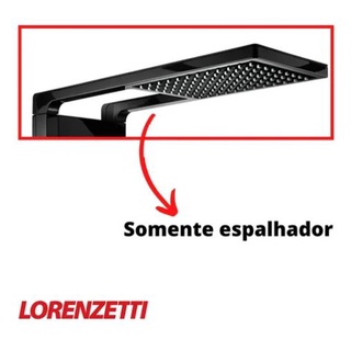 Espalhador Ducha/ Chuveiro Acqua Storm Preto Lorenzetti