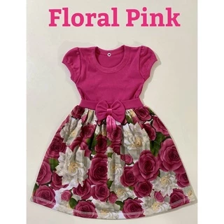 Vestido Festa Infantil Floral Pink Menina