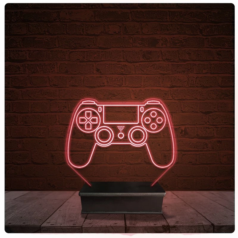 Abajur Luminária Acrílico Led - PS4 Playstation controle