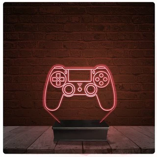 Abajur Luminária Acrílico Led - PS4 Playstation controle