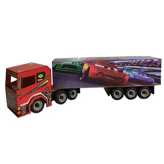 Caminhão Brinquedo com Carroceria Baú MDF Gigante P.A Brinquedos 69x26x16cm  - PA Brinquedos - Caminhões, Motos e Ônibus de Brinquedo - Magazine Luiza