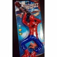 Boneco Homem Aranha Atirador Articulado Com Luz Na Arma