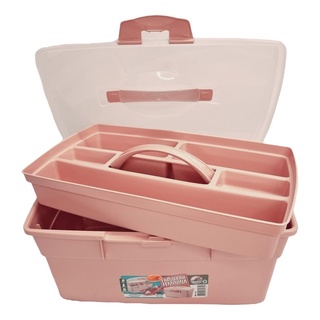 Maleta De Manicure Utensilio De Casa Rosa Reforcada E Grande ROSA