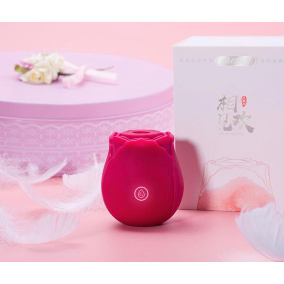 Vibrador Estimulador Sugador Clitóris Mamilos Formato Rosa 7 Vibrações sex shop