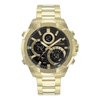 Relogio Masculino Technos Dourado Digiana Original Oferta
