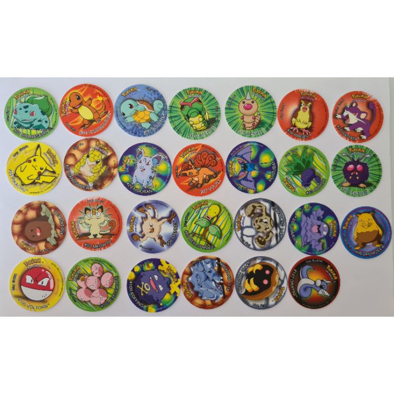 Tazos Pokemon  Pokemon, Colecionáveis, Brinquedos