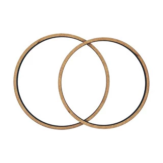 Kit 5 bastidores redondo de 20cm MDF Cru 6mm Moldura Bordado Crochê