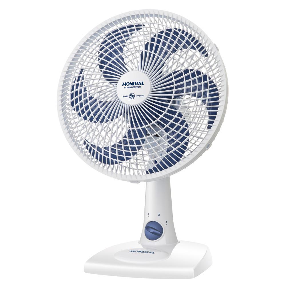 Ventilador de Mesa 30cm Mondial SPower VSP30 6 Pás Branco 127V