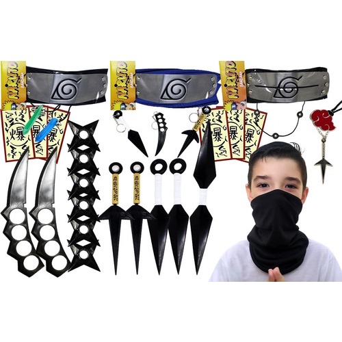 Kit Fantasia Jounin Kakashi com Bandana de Brinde