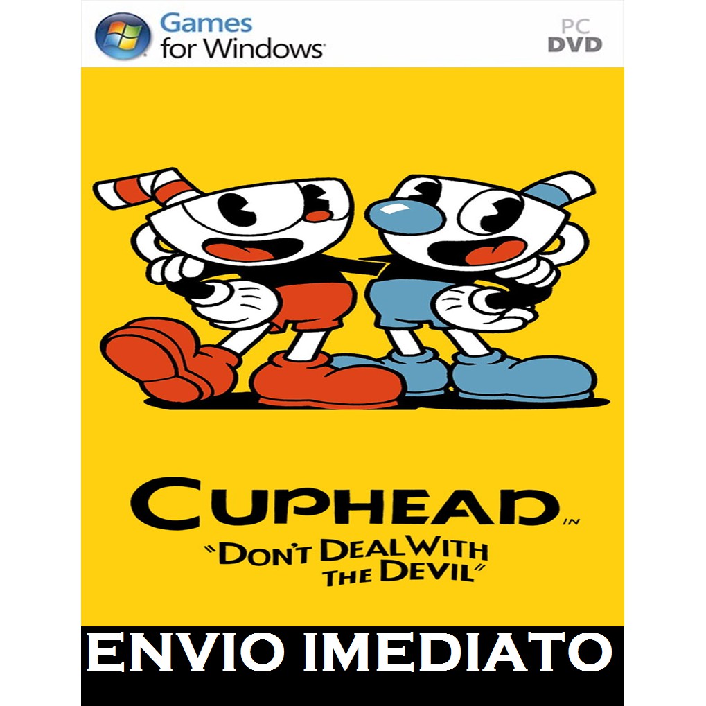 Jogos quentes Cuphead Mugman Adesivos, Computador portátil