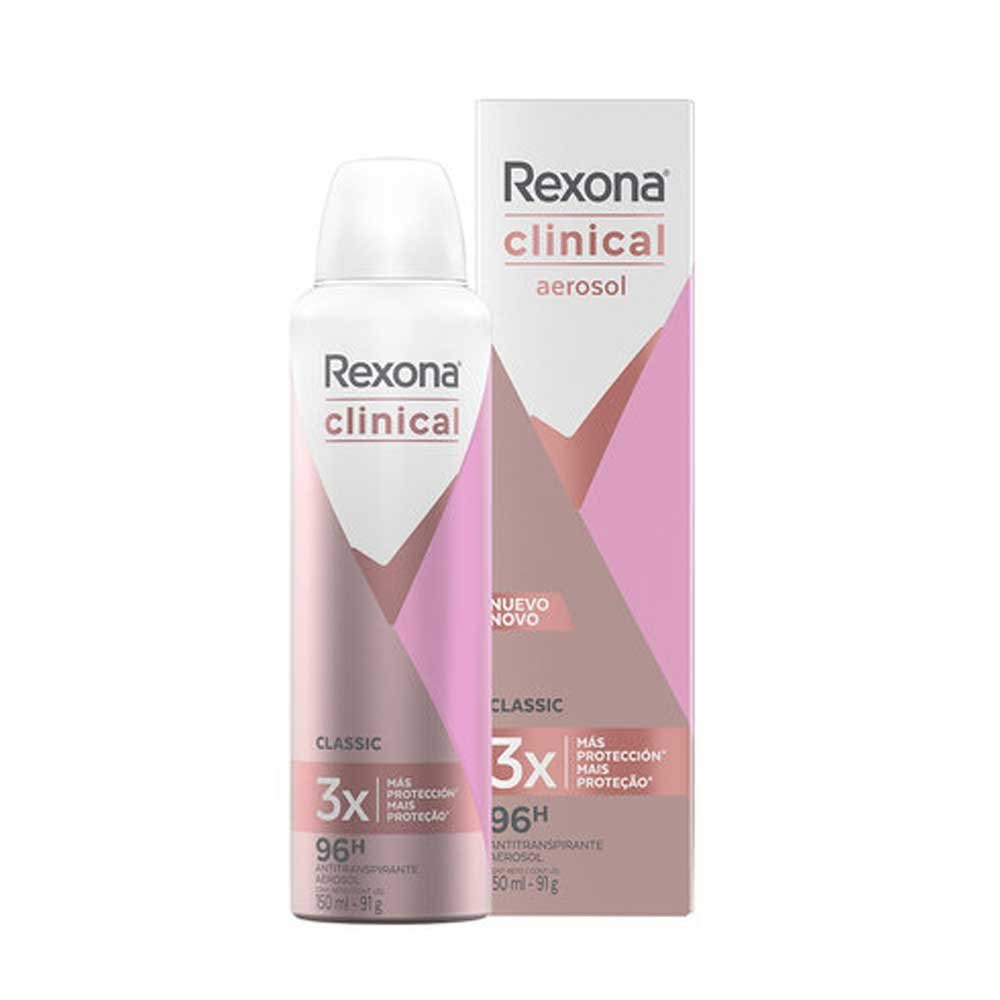 Desodorante Antitranspirante Aerosol Rexona Clinical Sport150ml