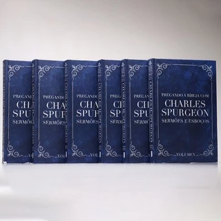 Box com 6 Volumes | Pregando a Bíblia com Charles Spurgeon Sermões e Esboços