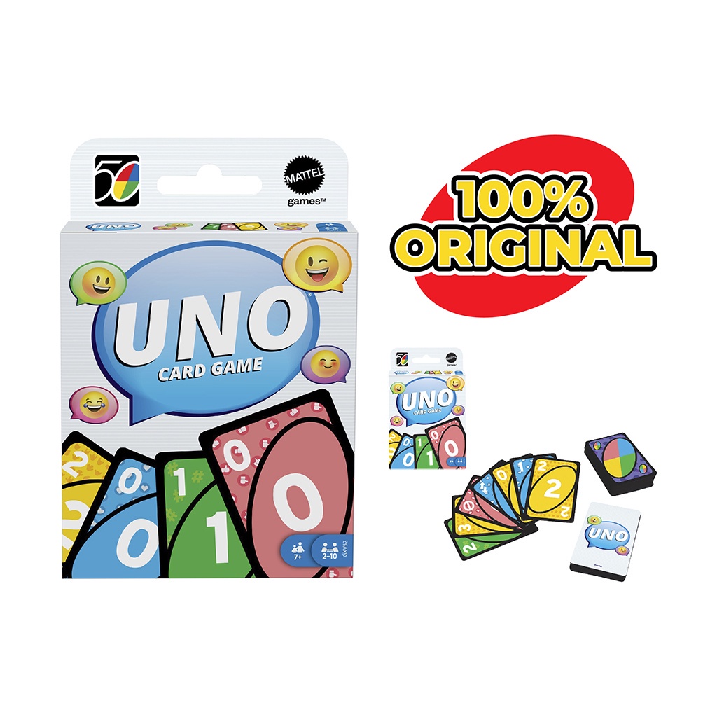 Jogo De Cartas Uno Icônico Décadas Anos 2010 Original Mattel Games Shopee Brasil 3416