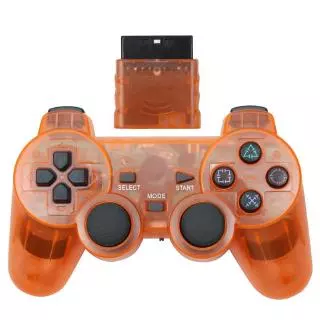 Gamepad Sem Fio Para O Controlador Para Playstation Ps2 2 Console Joystick Joypad Duplo Vibração Choque Controle Sem Fio