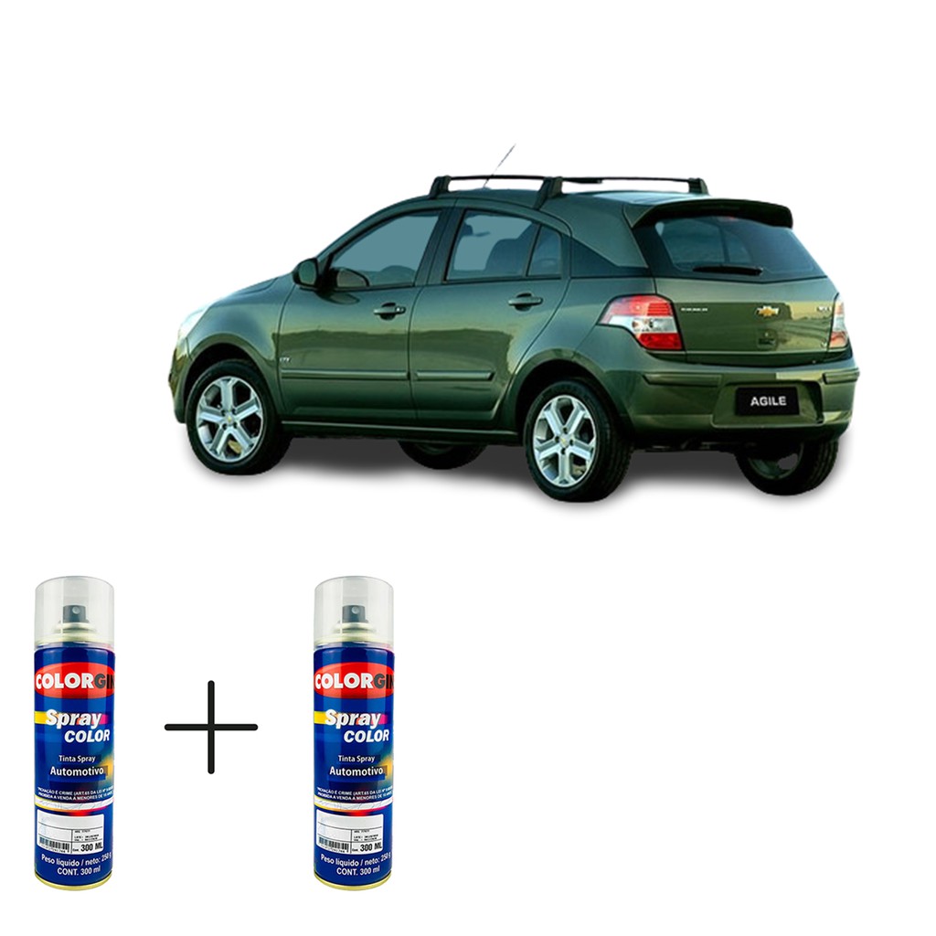 Spray Automotivo Verde Hera + Verniz Spray 300ml