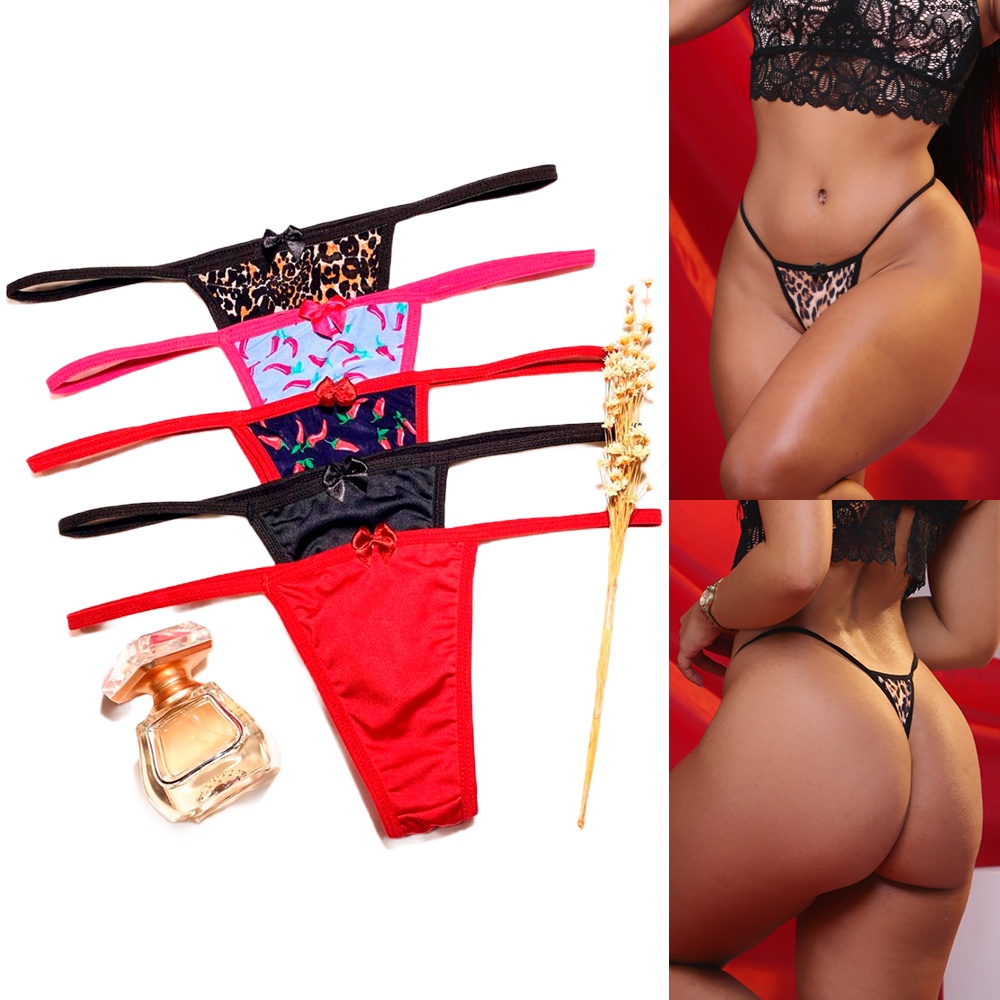 Calcinha Fio Dental Lingerie Sexy Calcinhas Feminina