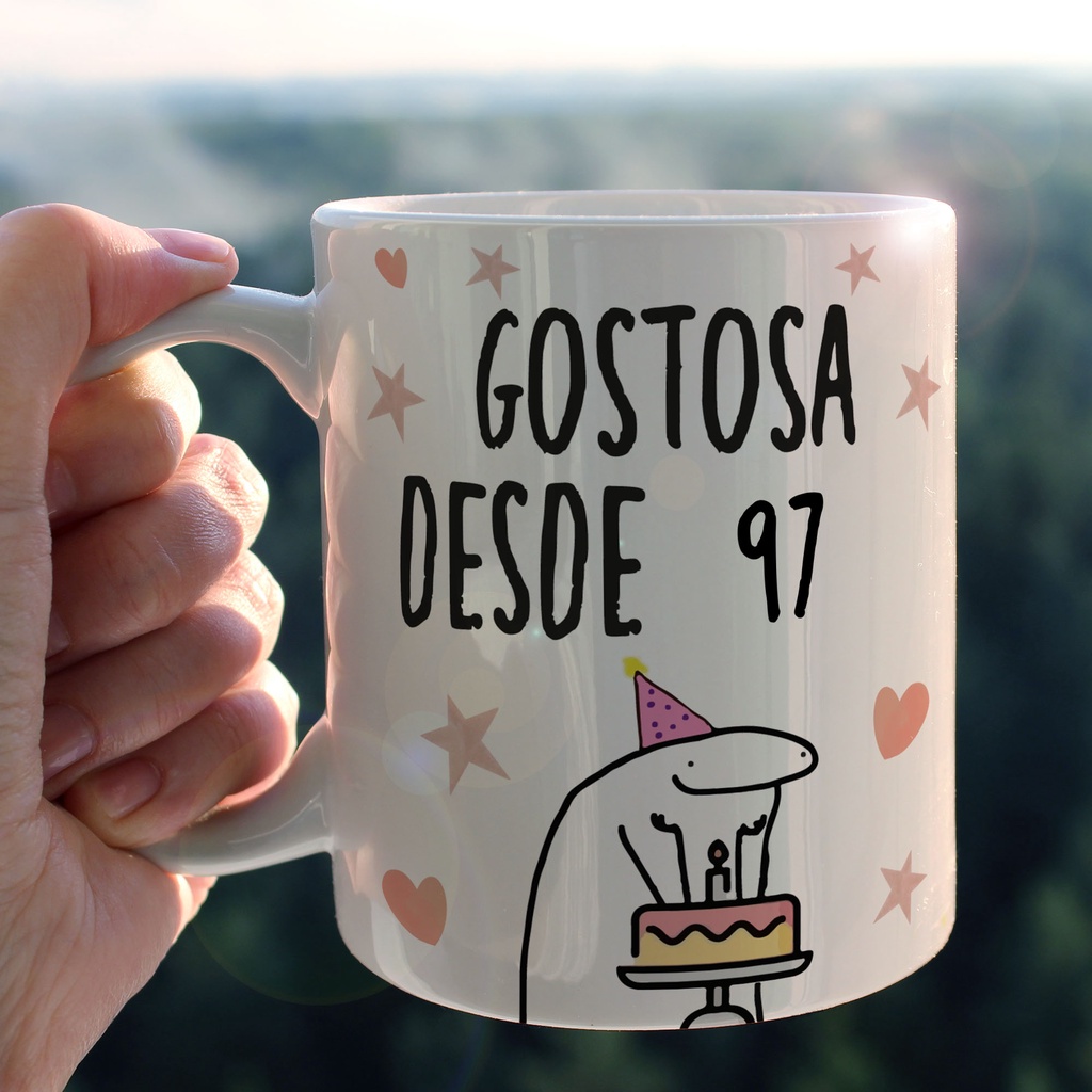 Caneca Flork Meme Engraçada Aniversário