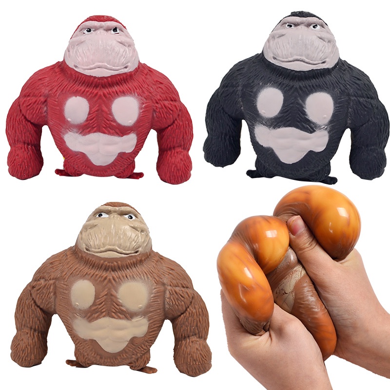 Gamma Baby-Macaco Gorila Estica Esmaga Fidget Toys Antiestresse 19 Cm