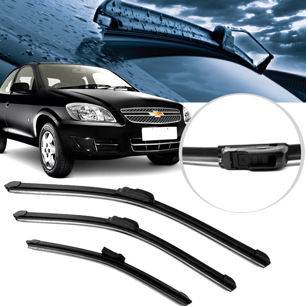 Kit Limpador Para-brisa GM Celta 2005 2006 2007 2008 2009 2010 2011 ...