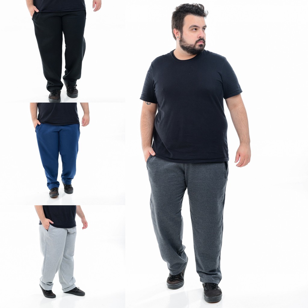 Calca moletom plus store size