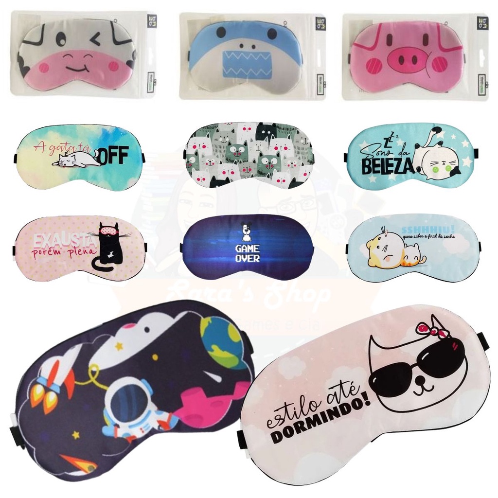 Máscara de Descanso com bolsa gel / Máscara para dormir / Tapa olhos