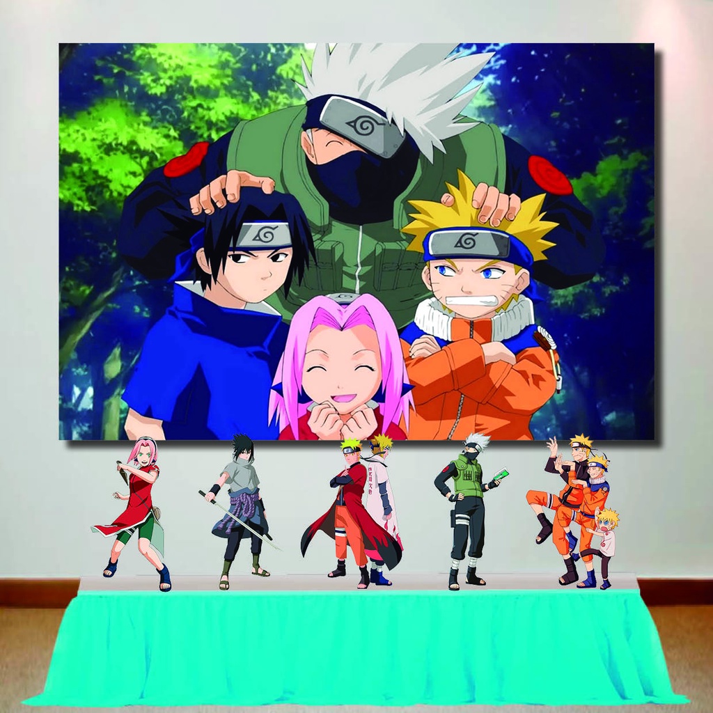 Kit Festa Totem Naruto Classico 65 Cm E Displays De Mesa