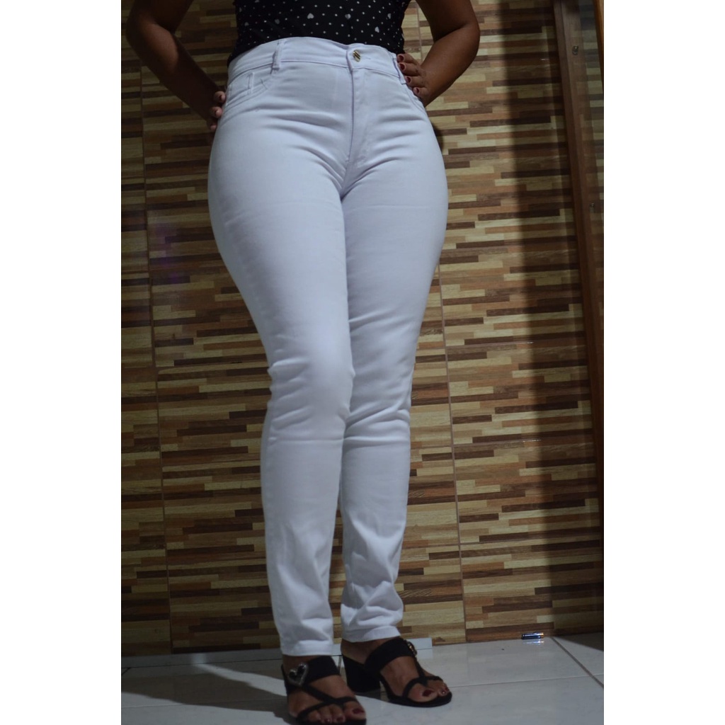 Calça branca da store sawary